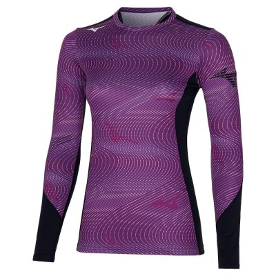 Baselayer Mizuno Virtual Body G3 Crew Mujer Morados - Chile M641TWPVNQ